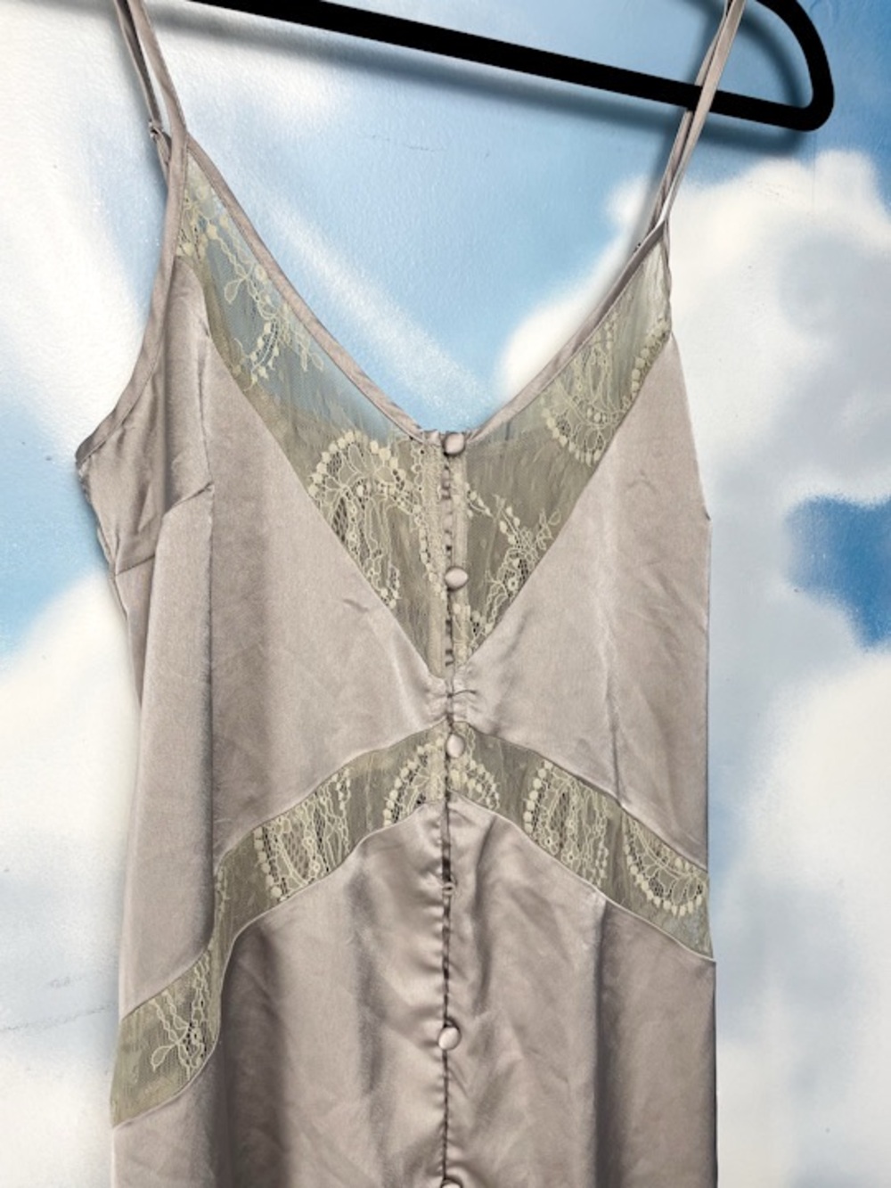 Glamorous tattered grunge slip dress